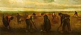 Farmers Planting Potatoes